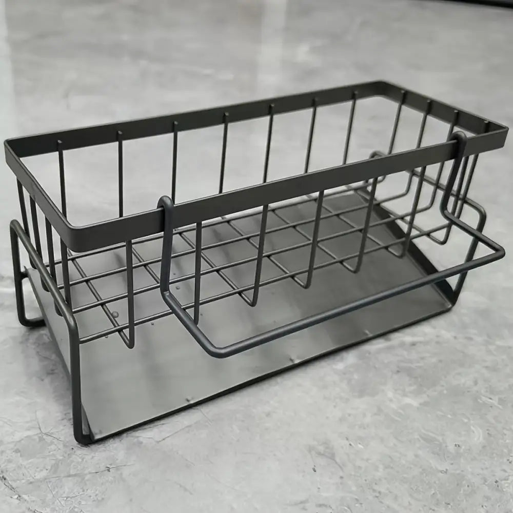 Escorredor de Pia Multifuncional em Aço - Fargos - Cinza Metálico