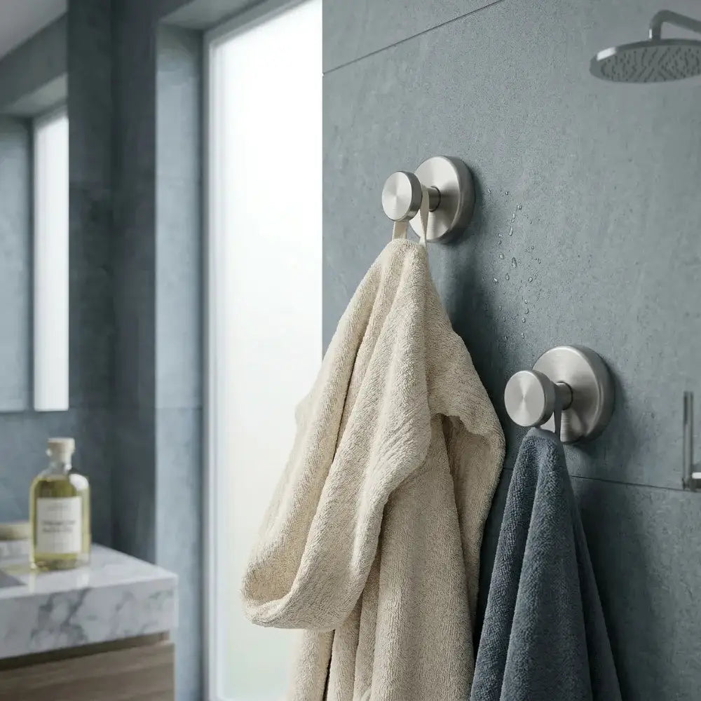 Gancho com Ventosa Inox – Suporte Forte para Toalhas e Acessórios - Gancho de Ventosa