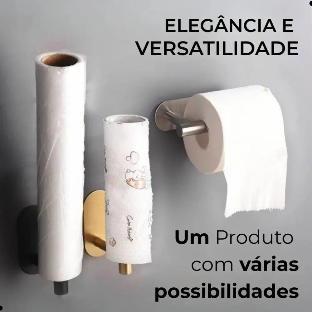 InoxRoll — Suporte Papel Higiênico em Aço Inox Sem Furo - Loja Fargos