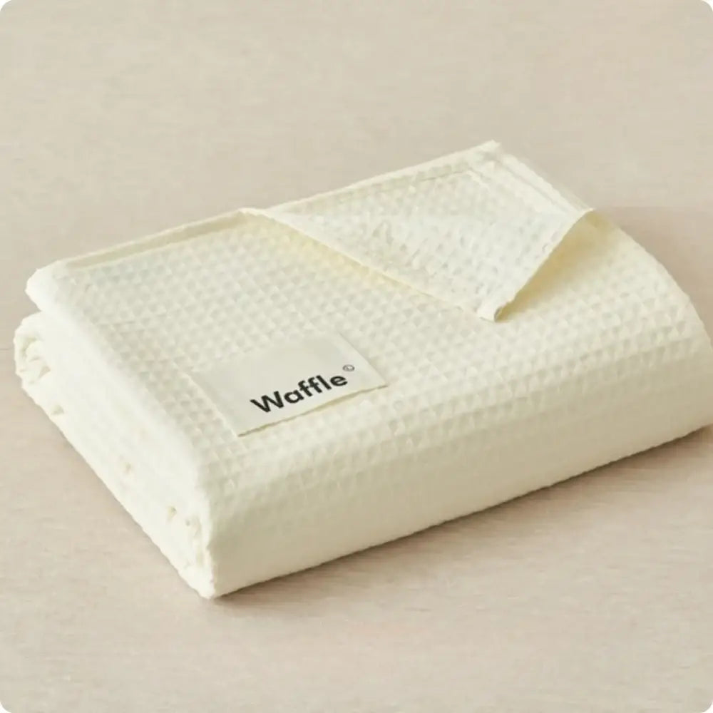 Jogo de Cama 100% Algodão Waffle - 400 fios - Branco / Solteiro (1.0mx1.90m) - Jogo de Cama 100% Algodão Waffle