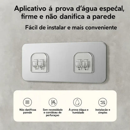 Kit Prateleiras Sem Furo para Banheiro — Organizador - Loja Fargos