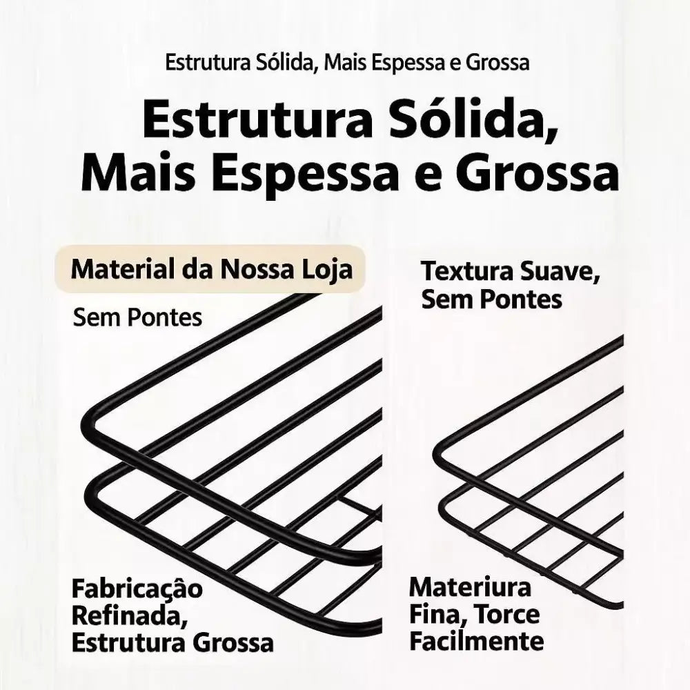 Kit Prateleiras Sem Furo para Banheiro — Organizador - Loja Fargos