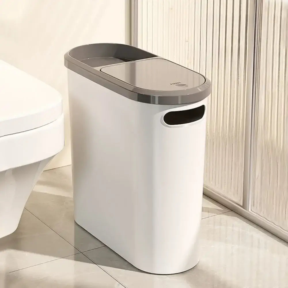 Lixeira de Banheiro com Tampa Inteligente Fargos - Lixeira Banheiro