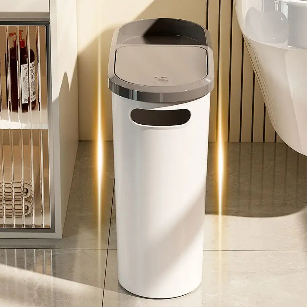 Lixeira de Banheiro com Tampa Inteligente Fargos - Lixeira Banheiro