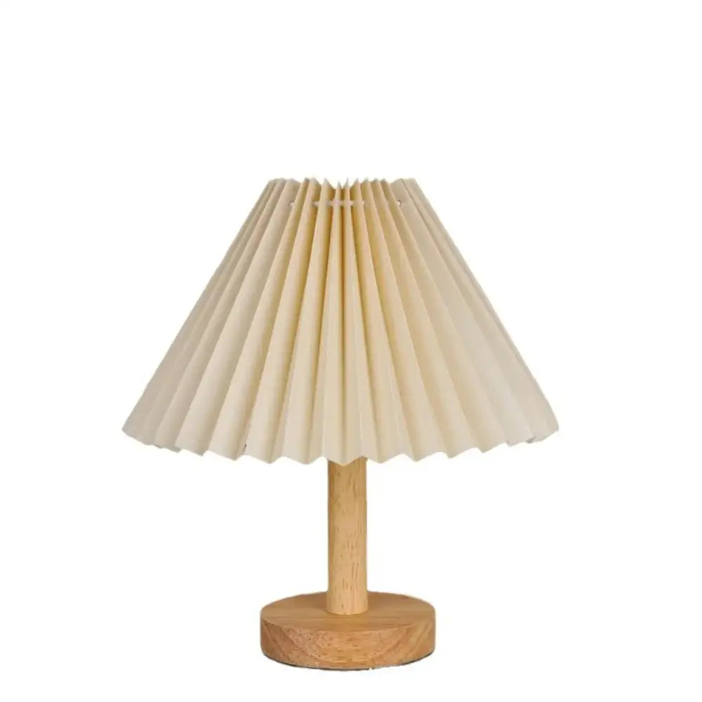 Luminária Retrô Coreana Estilo Minimalista Fargos - Branco Creme - Luminária de Mesa