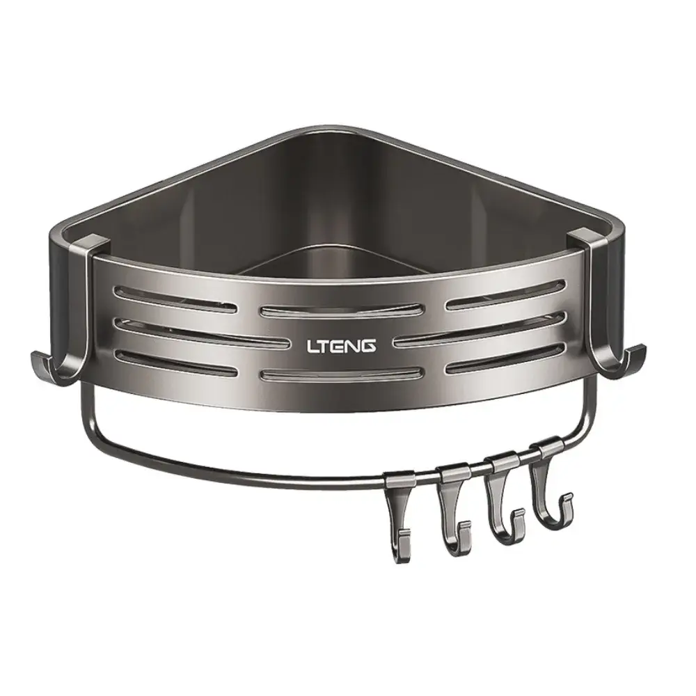 Organizador de Canto para Banheiro – Instalação Sem Furos | Fargos - Prateleira Porta Shampoo