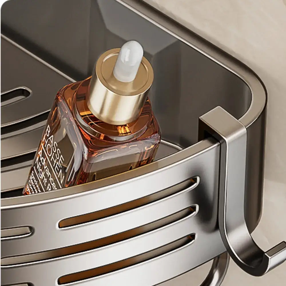 Organizador de Canto para Banheiro – Instalação Sem Furos | Fargos - Prateleira Porta Shampoo