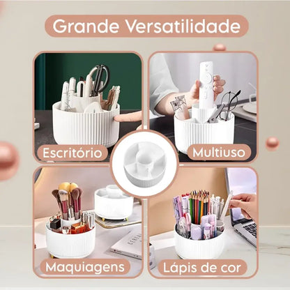 Organizador de Maquiagem Rotativo de Mesa Fargos