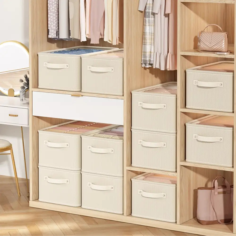 Organizador de Roupas Duplo - Bege