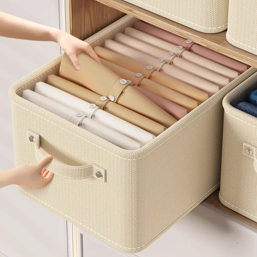 Organizador de Roupas Duplo - Bege