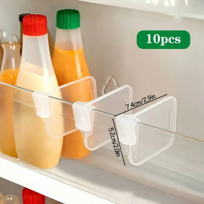 Organizador Transparente para Porta de Geladeira - 10 peças