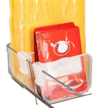 Organizador Transparente para Porta de Geladeira