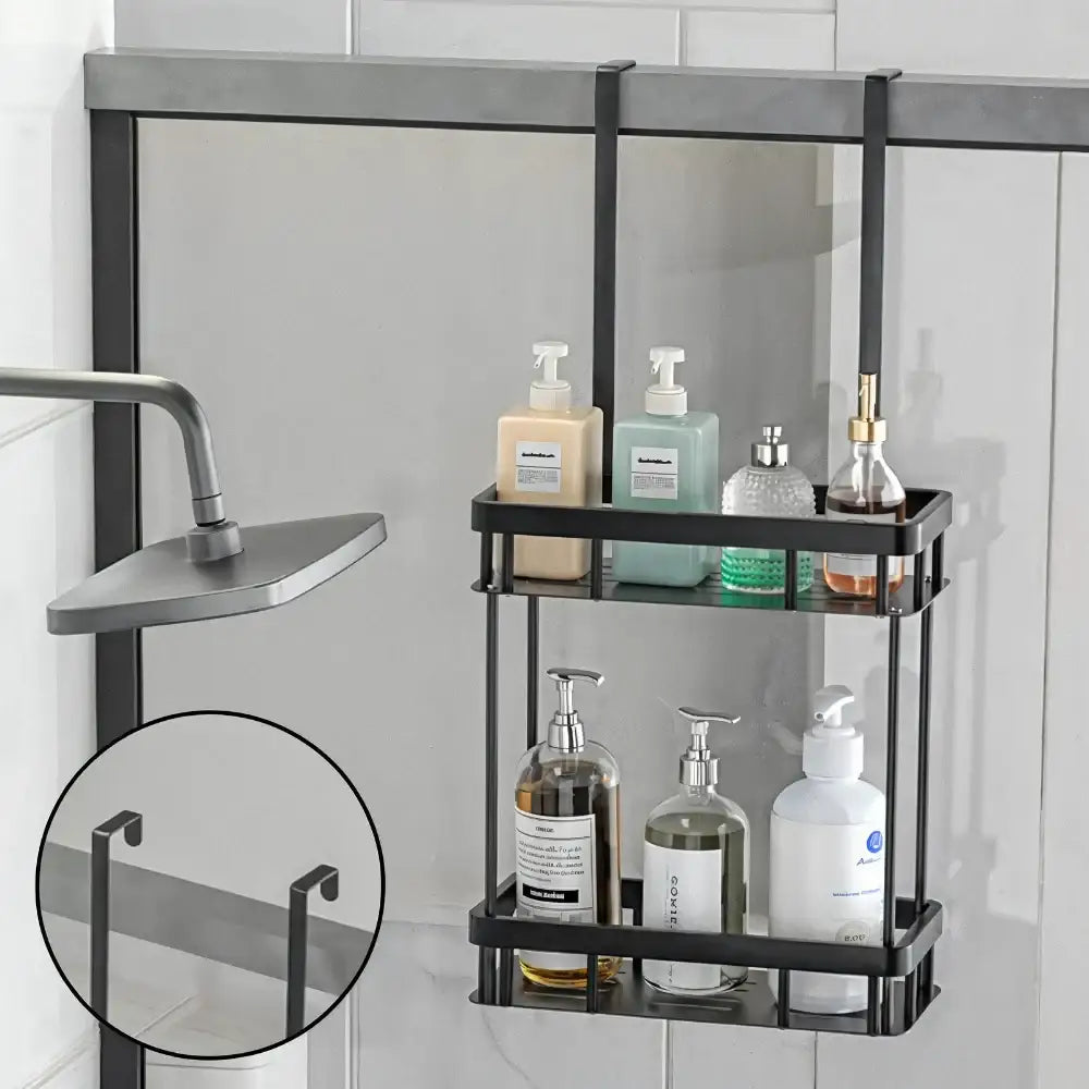 Prateleira Porta Shampoo 2 Andares para Box – Instalação Sem Furos | Fargos - Prateleira Porta Shampoo