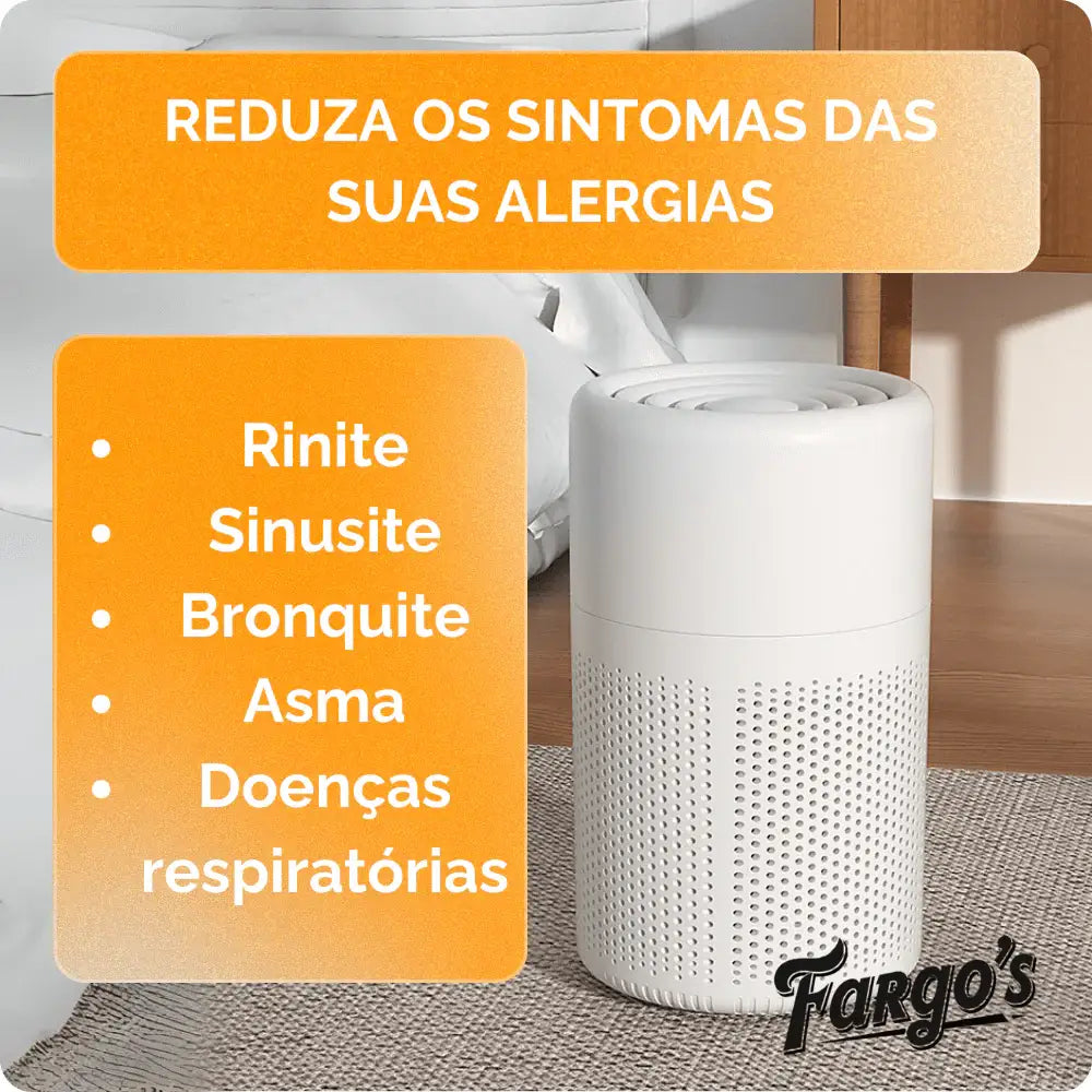 Purificador de Ar AirClean H360 - Com Filtro HEPA e Função Dupla