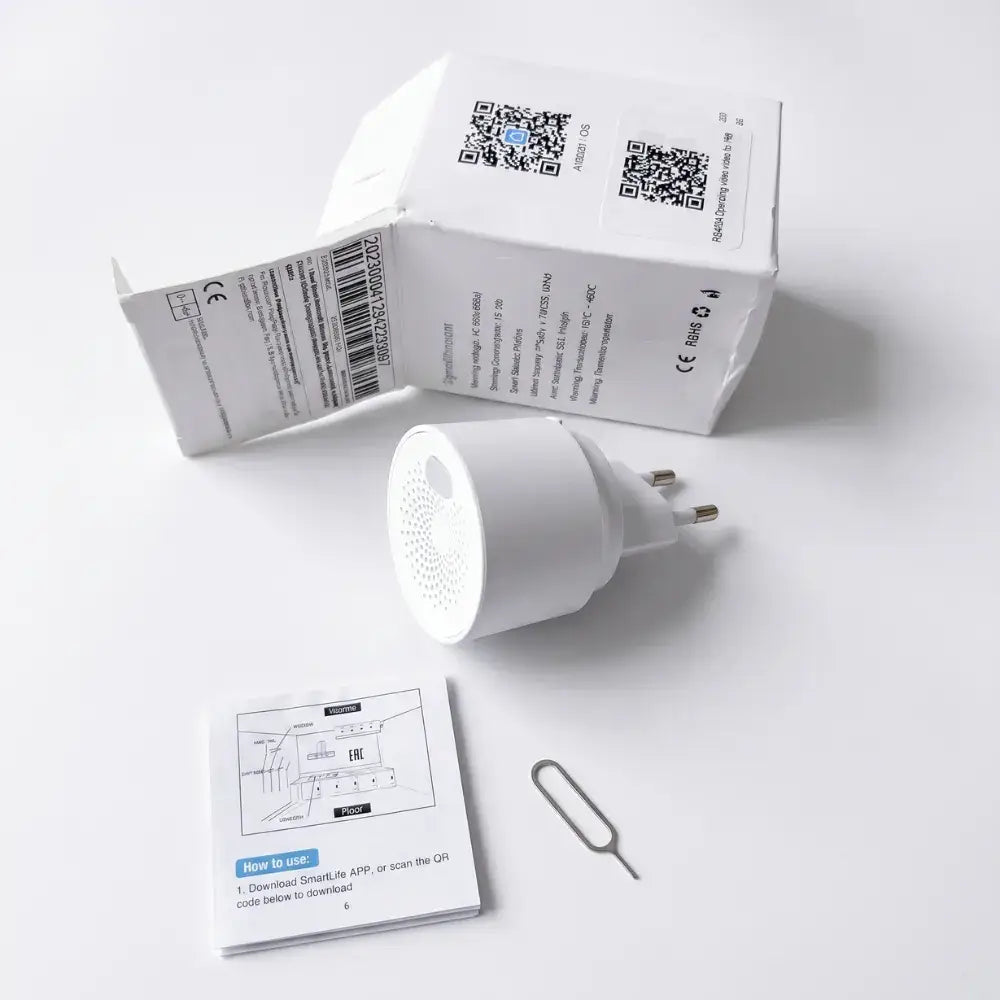 Sensor de Gás de Cozinha Inteligente WiFi com Alarme e Controle pelo Celular - Sensor Inteligente de Cozinha