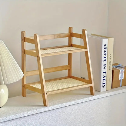 Suporte de Madeira Duplo para Xícaras – Organizador Vertical