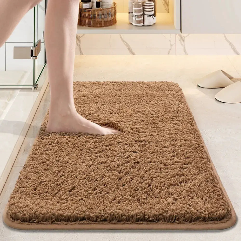 Tapete Antiderrapante Absorvente em Veludo Fargos - Marrom / 40 x 60cm - Tapete Antiderrapante para Banheiro