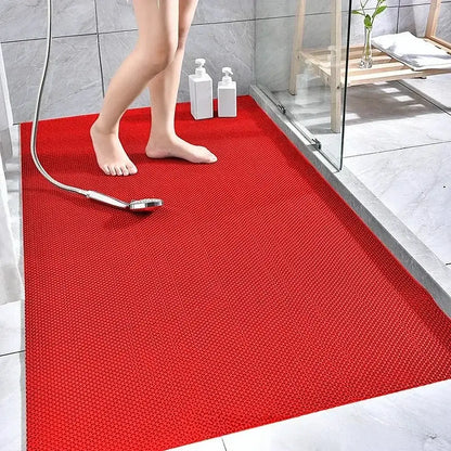 Tapete de Chão Impermeável Antiderrapante em PVC Fargos - Vermelho - Tapete Antiderrapante