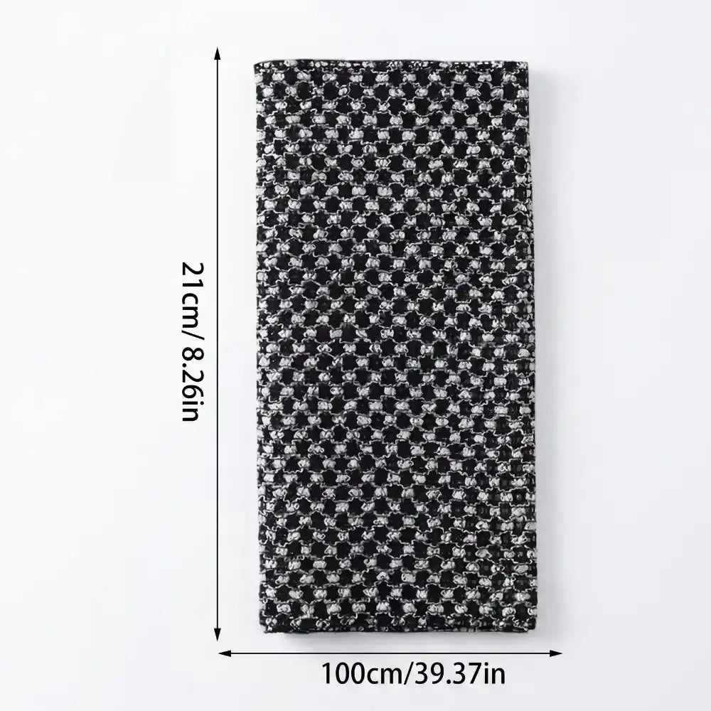 Toalha Esfoliante Antibacteriana Wool - 01 unidade / Preto - Toalha Esfoliante