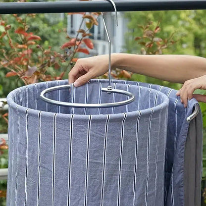 Varal Espiral de Aço Inox – Suporte Redondo para Roupas de Cama - 1set