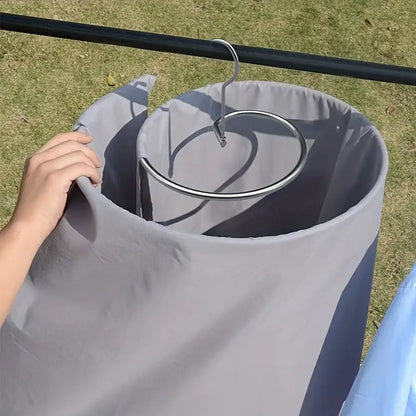 Varal Espiral de Aço Inox – Suporte Redondo para Roupas de Cama - 1set